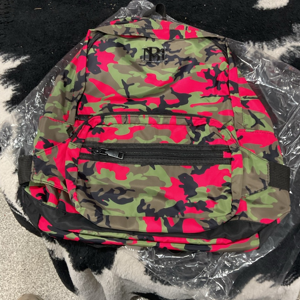 Badgley Mischka Red and Green Backpack